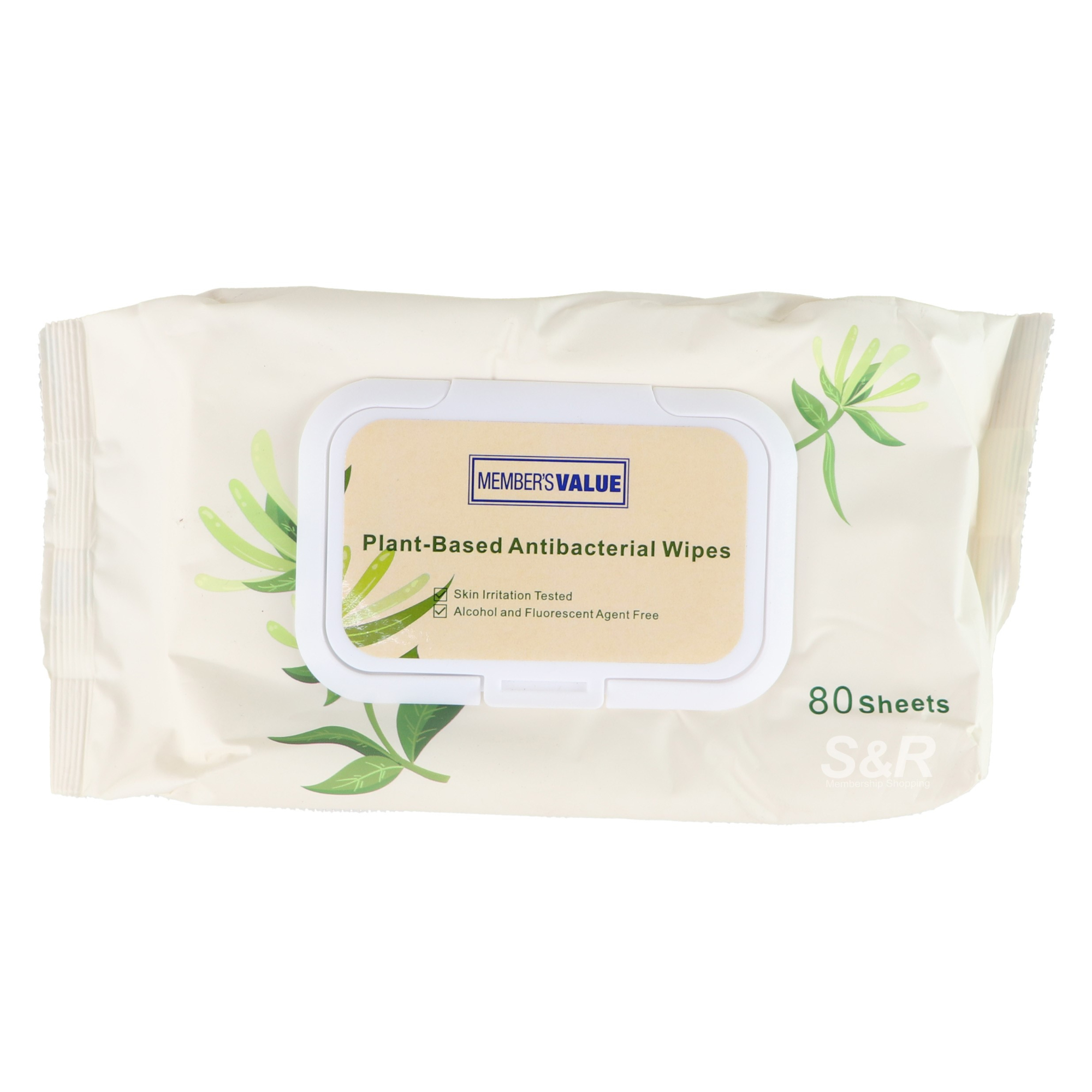 Member's Value Plant-Based Antibacterial Wipes 80pcs Member's Value Plant-Based Antibacterial Wipes 80pcs